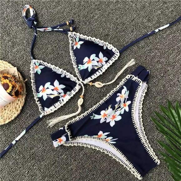 Sea Life Babe Floral Print Bikini Set - Picture 5 of 7